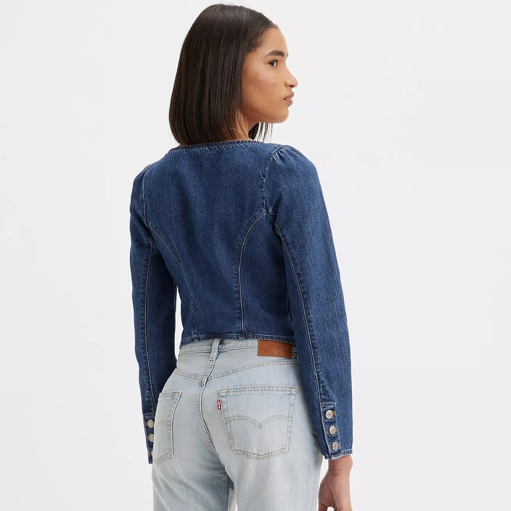 Levi’s denim corset long sleeve blouse (Updated sizes) - Picture 11 of 15